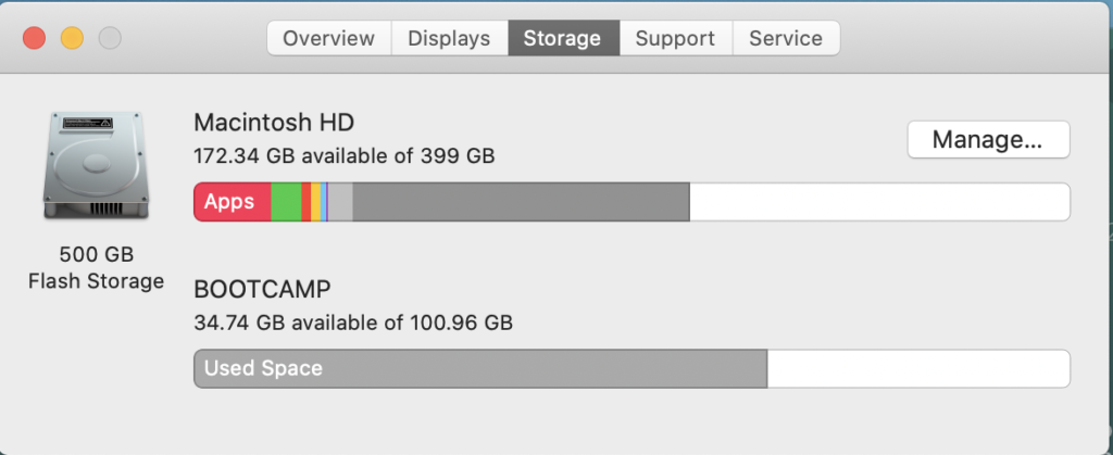 MacBook Pro Storage