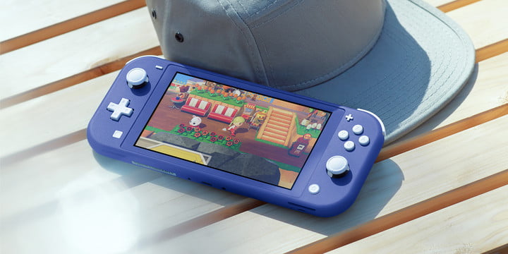 Nuevo Nintendo Switch Lite azul.