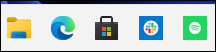 Iconos en la barra de tareas de Windows 11